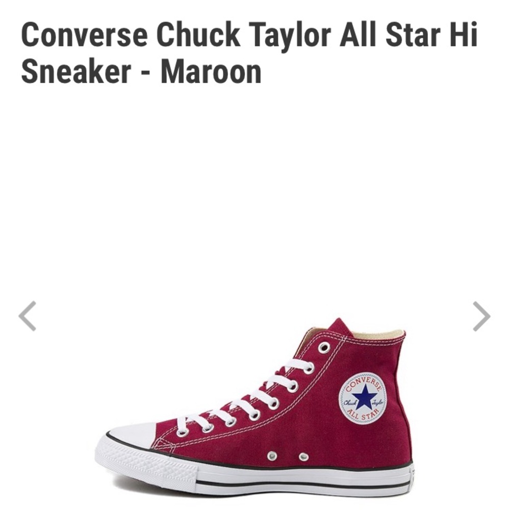 Converse burgundy hi-tops